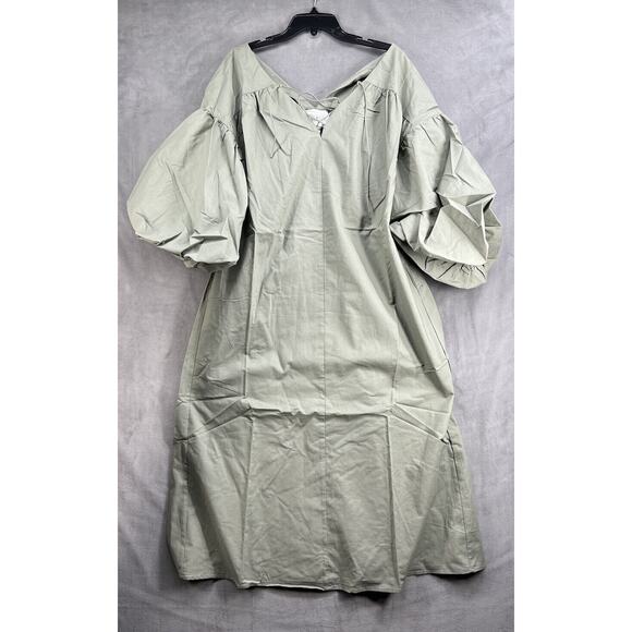 Anthropologie Mare Mare Oversized Dress Size Small Green - Picture 2 of 10